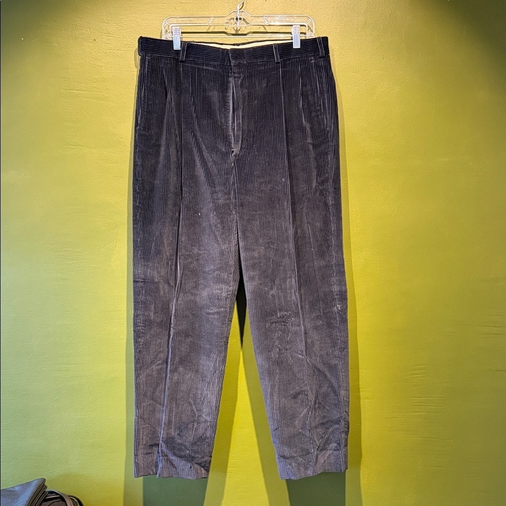 Vintage Men's Navy Blue Corduroy Pants
